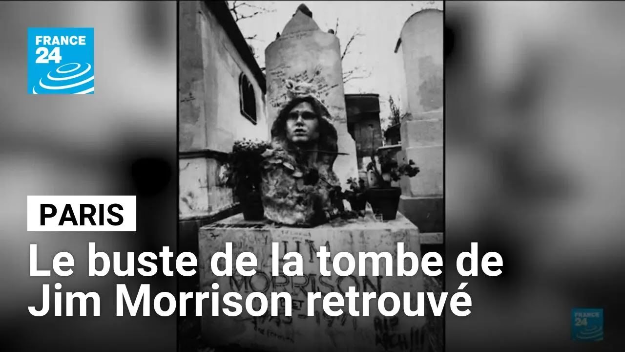 Plus de 30 ans après, le buste de la tombe de Jim Morrison retrouvé • FRANCE 24