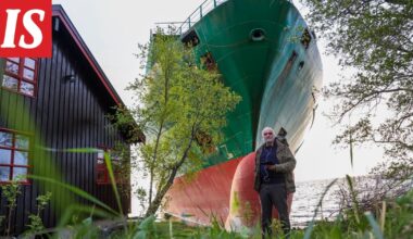 Norjalaisen Johan Helbergin pihaan karahtanut rahtialus saatiin vesille