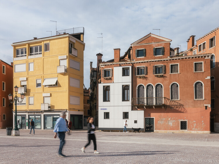 Pavilion of Estonia Let Me Warm You Biennale Architettura 2025 / Keiti Lige + Elina Liiva + Helena Männa - Exterior Photography, Windows, Facade, Concrete
