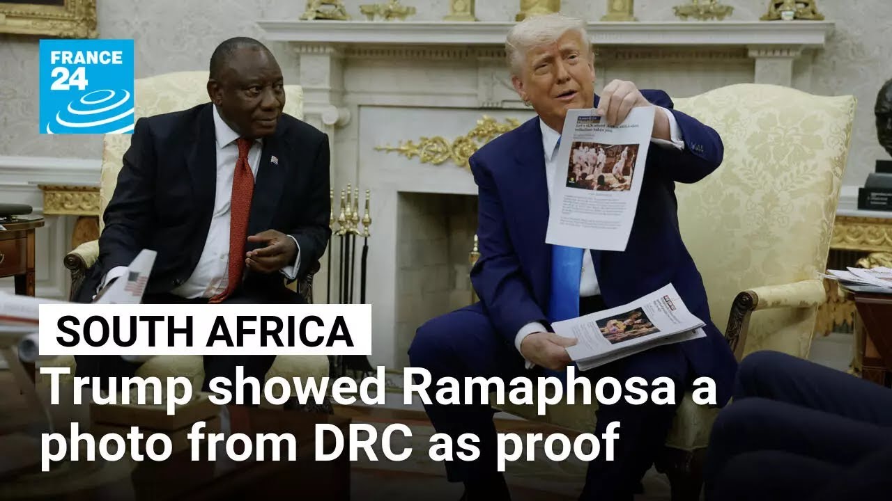 Trump showed Ramaphosa a photo from DRC as proof of ‘White genocide’ • FRANCE 24 English