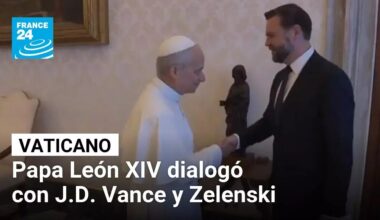 León XIV se reunió con J.D. Vance y Zelenski en el Vaticano • FRANCE 24 Español