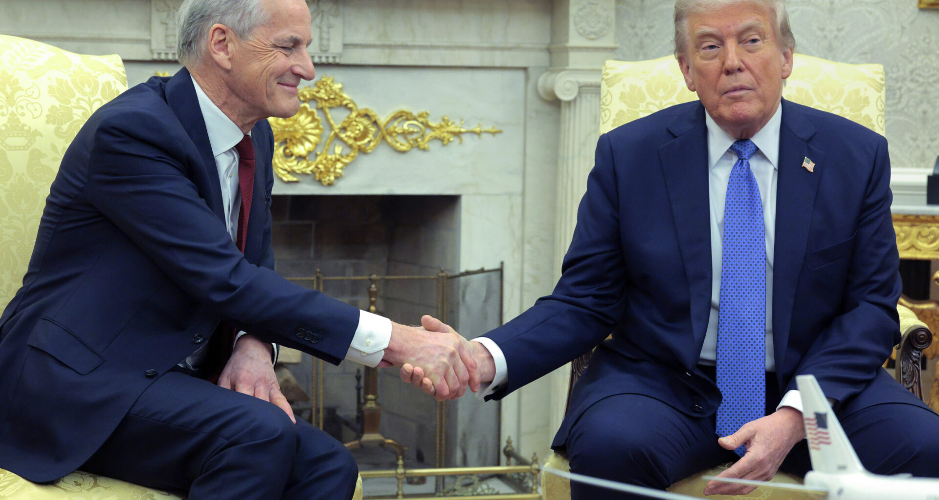 Jonas Gahr Store and Donald Trump