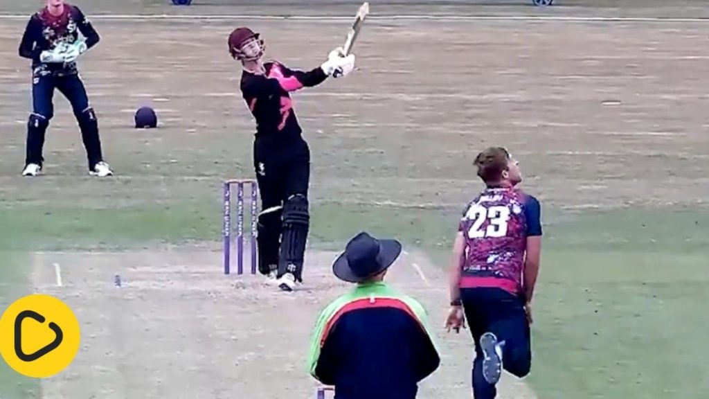 David Willey hit for six in T20 Blast warm-up game by Croatian international