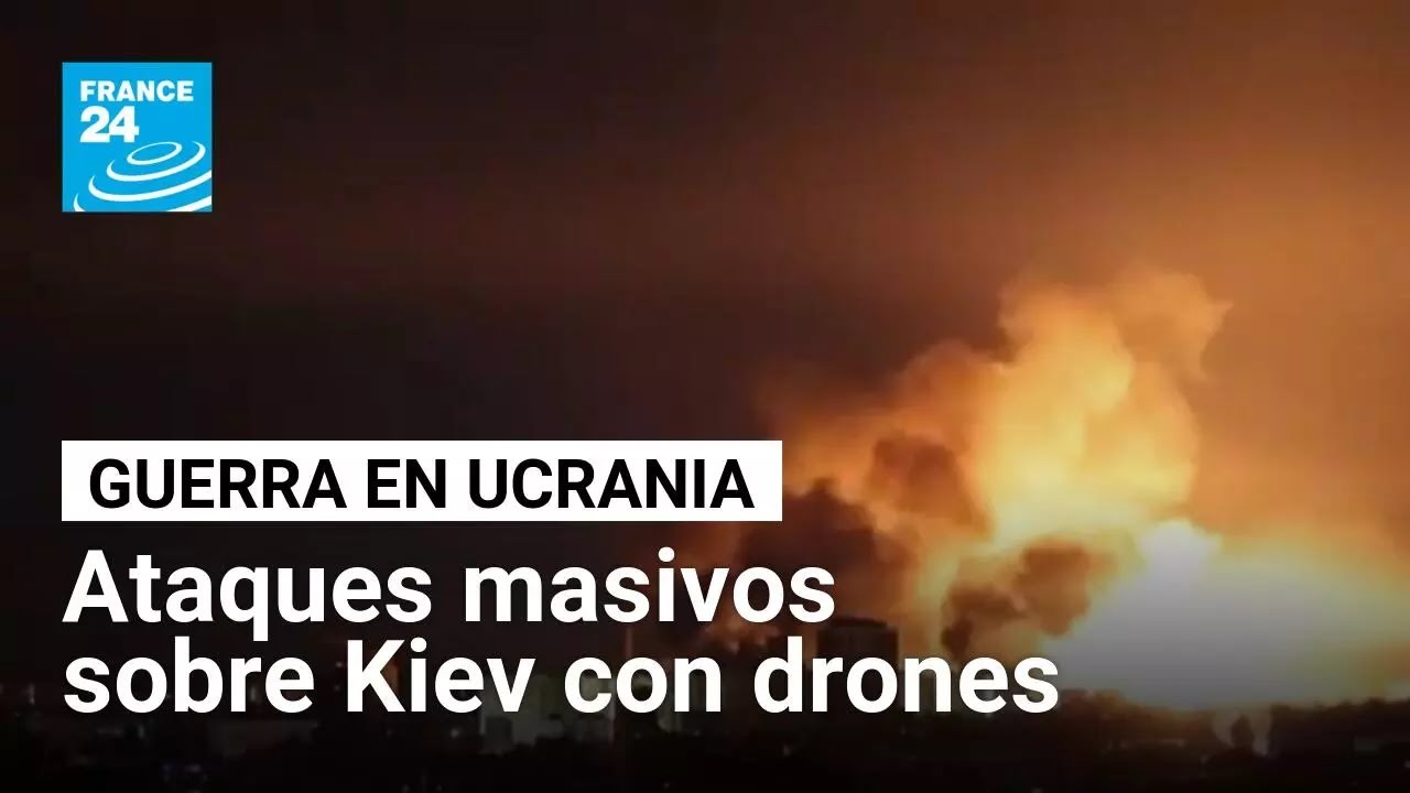 Ataque masivo ruso sobre Kiev con drones y misiles balísticos durante la noche • FRANCE 24