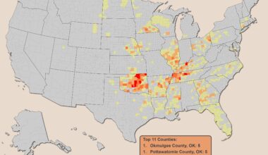 [OC] FEMA Tornado Disasters Since 1980