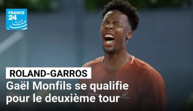 Gaël Monfils se qualifie pour le deuxième tour de Roland-Garros après une remontée spectaculaire