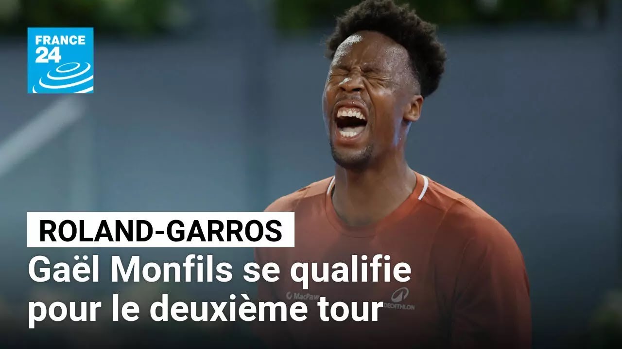 Gaël Monfils se qualifie pour le deuxième tour de Roland-Garros après une remontée spectaculaire