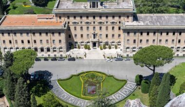 Floral coat of arms for Pope Leo XIV unveiled in Vatican Gardens
