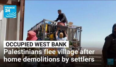Palestinians flee West Bank village after home demolitions by settlers • FRANCE 24 English