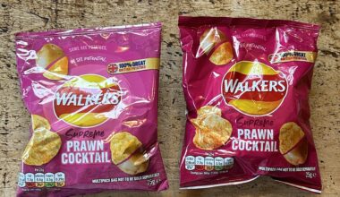 Why is one packet dark pink and one light pink?….