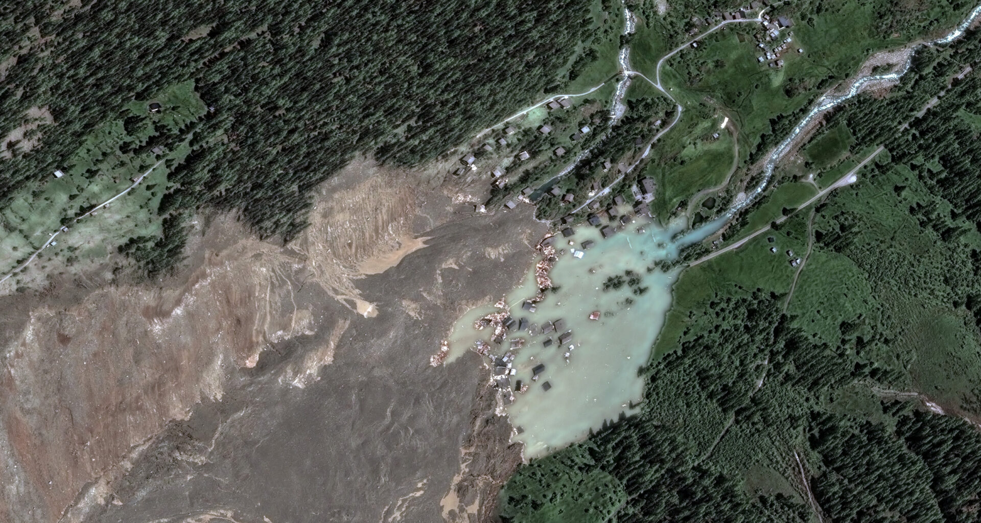 Switzerland Satellite Glacier