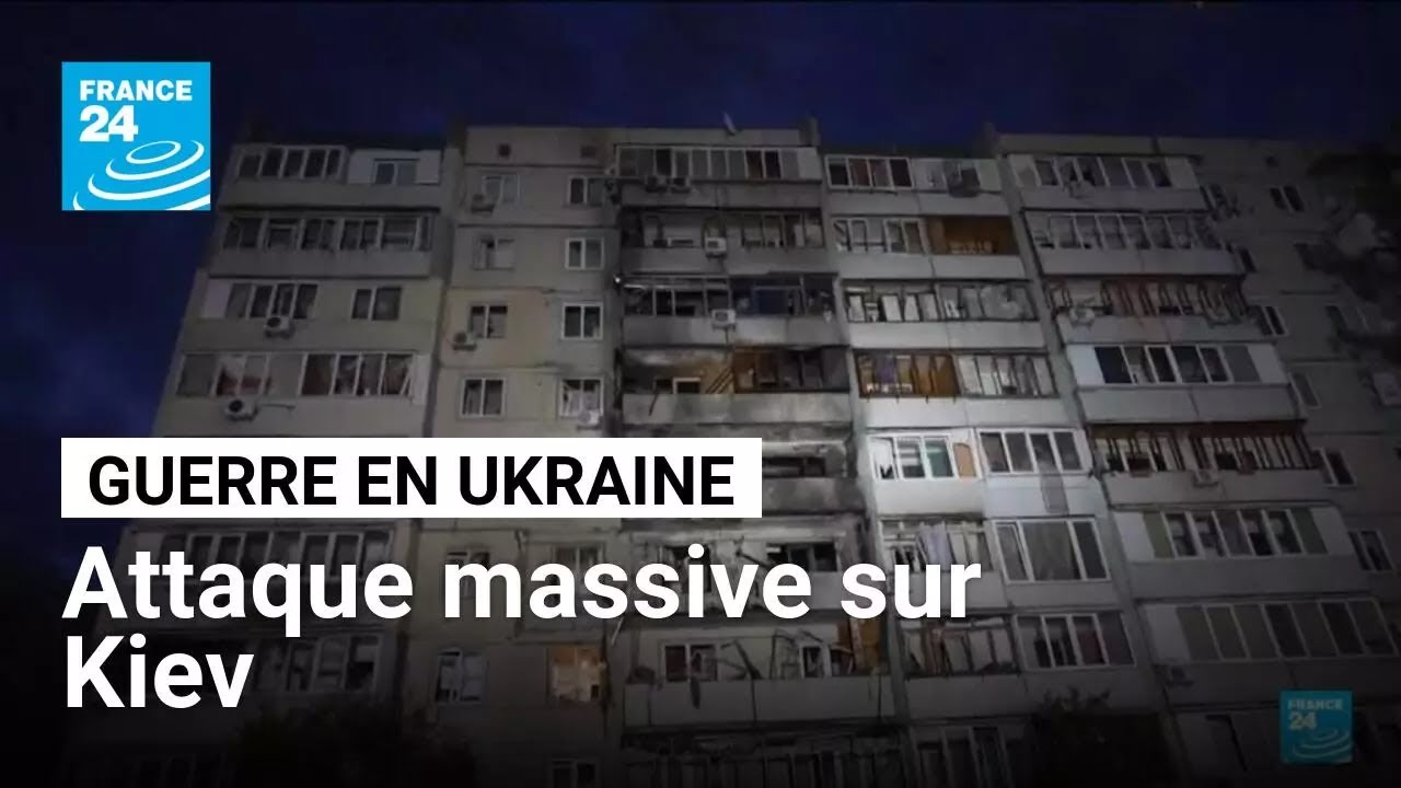 Guerre en Ukraine : attaque de drones et de missiles russes sur Kiev • FRANCE 24