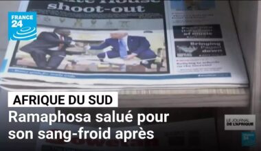 Afrique du Sud : après l’échange avec Trump, Ramaphosa salué pour son sang-froid • FRANCE 24