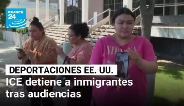 ICE detiene a decenas de inmigrantes tras audiencias en tribunales de EE. UU. • FRANCE 24 Español