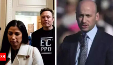 'Empty chair' to troll Stephen Miller as his wife leaves White House to work for Elon Musk