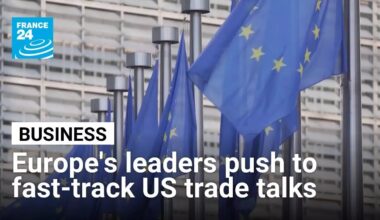 European leaders push Brussels for progress in trade talks with US • FRANCE 24 English