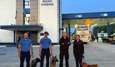 Pembrokeshire dog expert helping frontline teams in Moldova