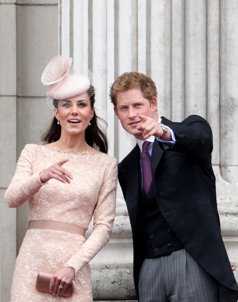 two people on royal balcony 