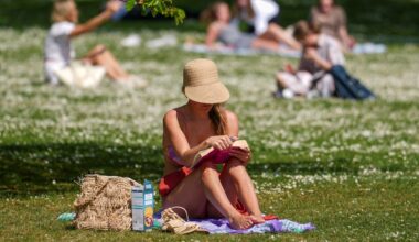 Temperatures soar across the UK – but thunder and lightning may be on the way