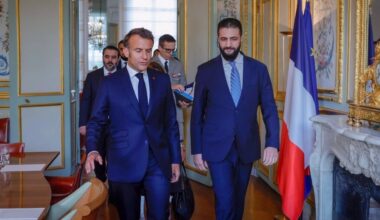 Macron hosts Syrias de facto president and ex-Qaeda leader at Elysee