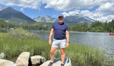 Gregory Stein at the Štrbské Pleso resort in the High Tatras.