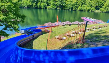 A new waterslide in eastern Slovakia.