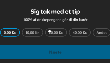 Wolt mener jeg bør takke mit pizzabud med et tip. Hvilke gode tips kan jeg give mit pizzabud?