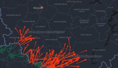 Approximate flight routes of Ukrainian UAVs by May 5