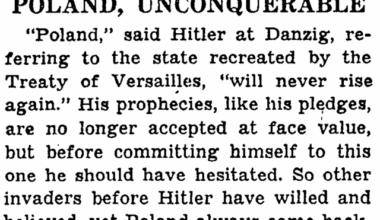 Poland, Unconquerable (NYT, September 24 1939)
