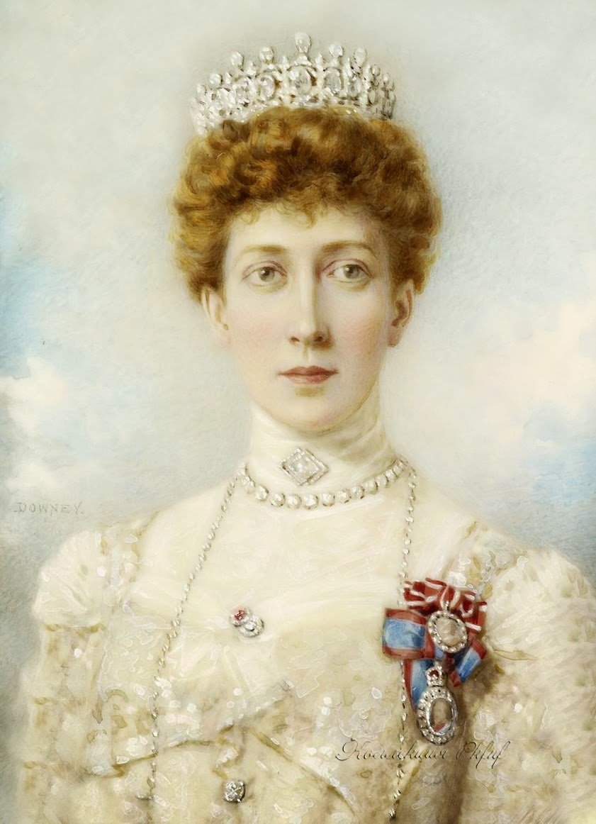 Princess Louise, Duchess of Fife is pictured wearing the Fife Tiara, ca. 1911 (Grand Ladies Site)