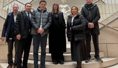 Group photo at the National Bank of Kazakhstan ©Irina Schatalow