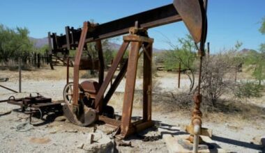 Old oil rig