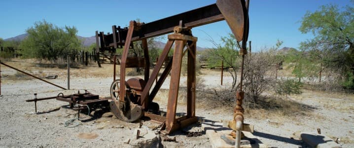 Old oil rig