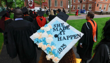Commencement ceremonies at Harvard University in Cambridge