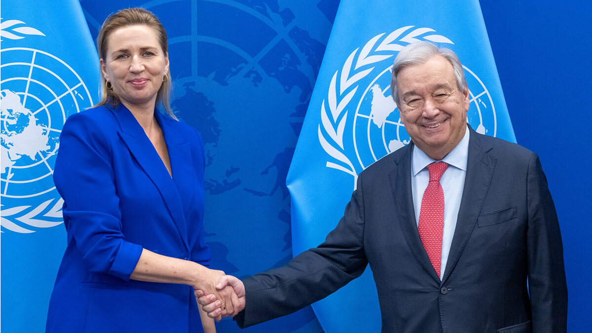 La primera ministra de Dinamarca, Mette Frederiksen, ha respondido a Donald Trump que Groenlandia no está en venta. La mandataria intentará resolver el asunto por vía bilateral o con el apoyo de Antonio Guterres, secretario general de la ONU - PHOTO/Statsministeriet 