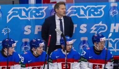 Zostava Slovenska proti Kanade na MS v hokeji 2025