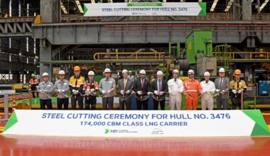 Nakilat marks steel cutting for 17 new LNG carriers in South Korea