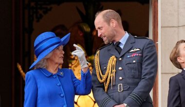 Prince William and Queen Camilla showcase their affectionate bond during VE Day celebrations