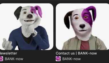 What…what happened to the Credit-now dog??? (Before and after)