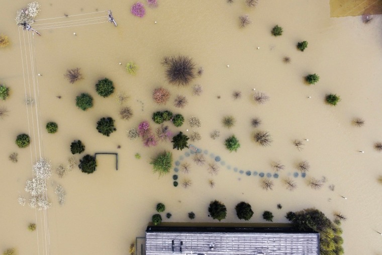 Image: weather flood aerial drone water