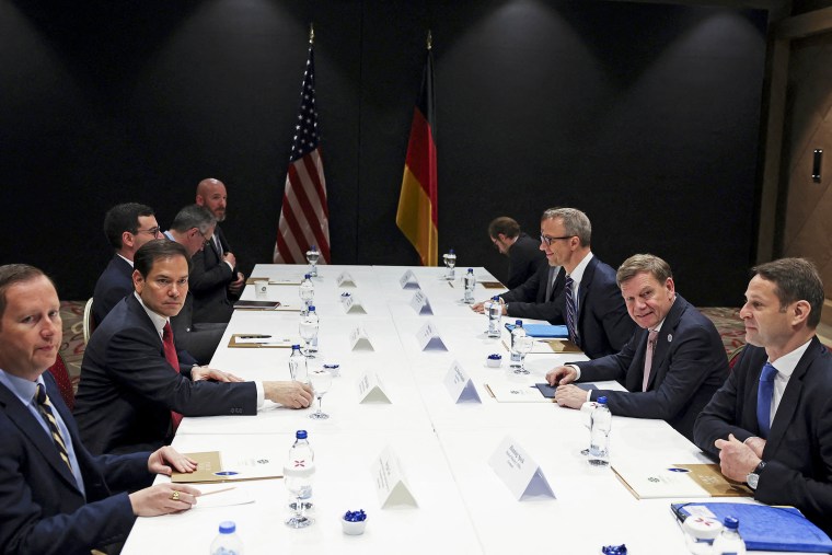 A meeting of The North Atlantic Treaty Organisation foreign ministers ahead.