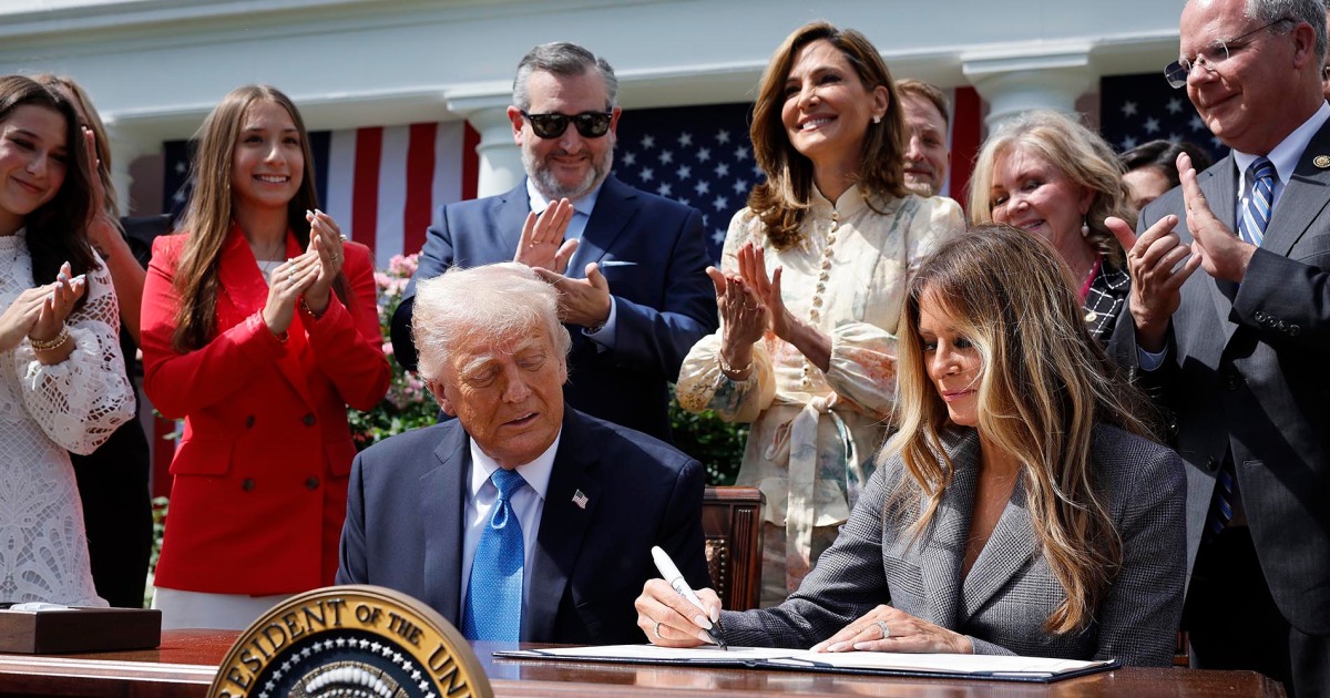 Trump signs bill cracking down on deepfake pornography
