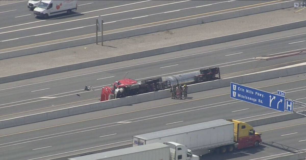 1 dead after tanker truck rollover on Highway 401