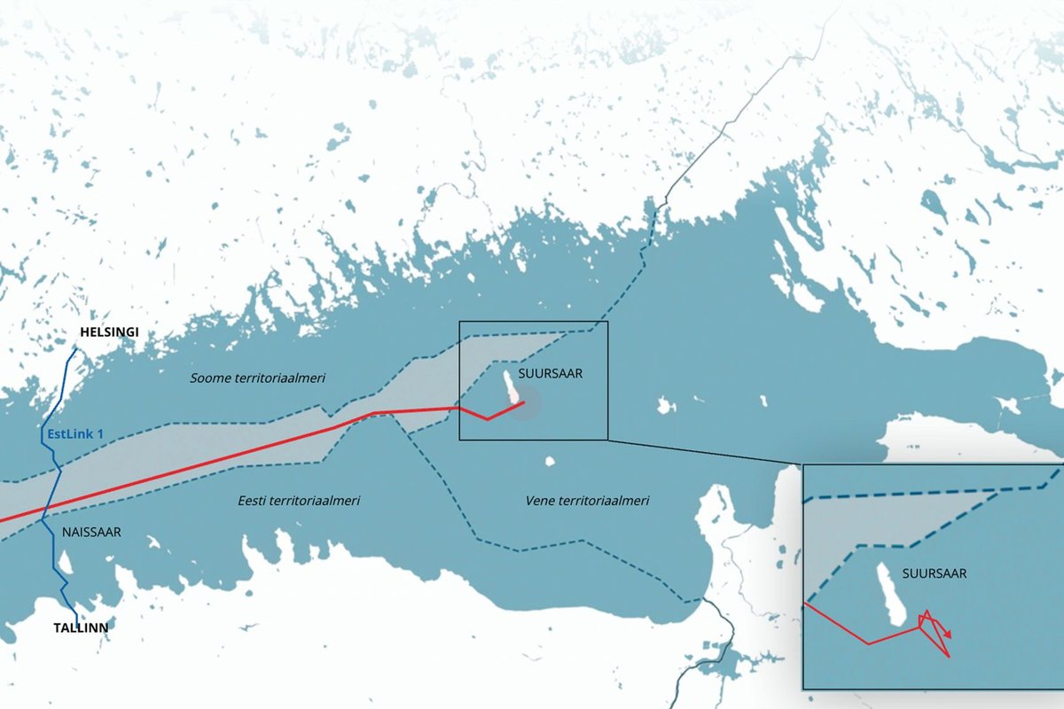 KAART | Välisminister Tsahkna tankeriintsidendist: muret tekitas see, et laev lähenes Estlink 1 merekaablile