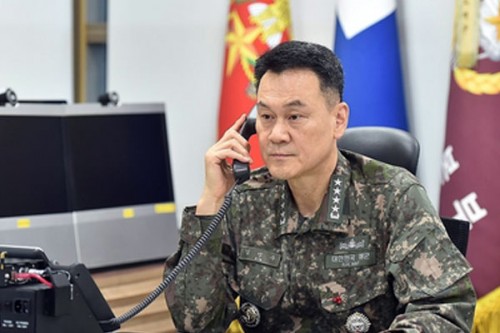 South Korean military chief inspects naval readiness, calls for deterrence against North Korea