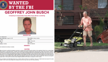 Australian man Geoffrey John Busch on FBI’s most wanted list has been living freely in Sydney for nearly two decades