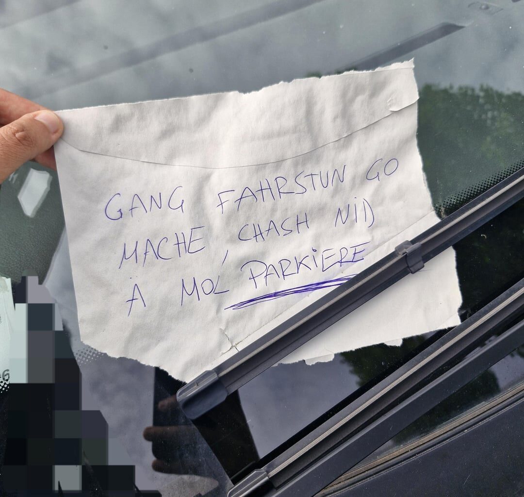 Am I dumb or what's this person's issue with my parking?