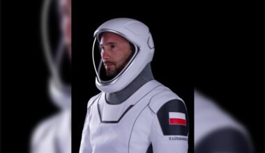 Polish astronaut reveals new suit for upcoming mission