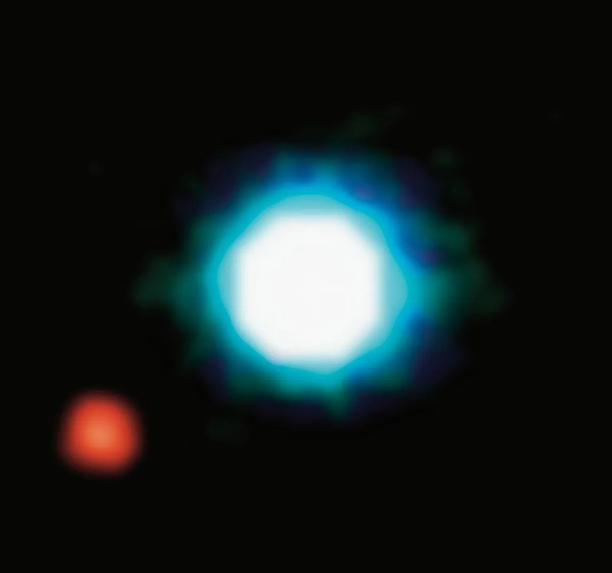 2M1207 b, the first exoplanet directly imaged, was photographed in 2004 by the Very Large Telescope (VLT), operated by the European Southern Observatory in Chile's Atacama Desert. Credit: ESO
