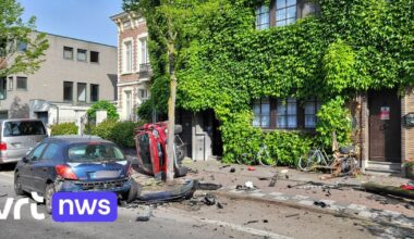 Bestuurder richt ravage aan in Hoboken: 8 auto's, huis en boom beschadigd